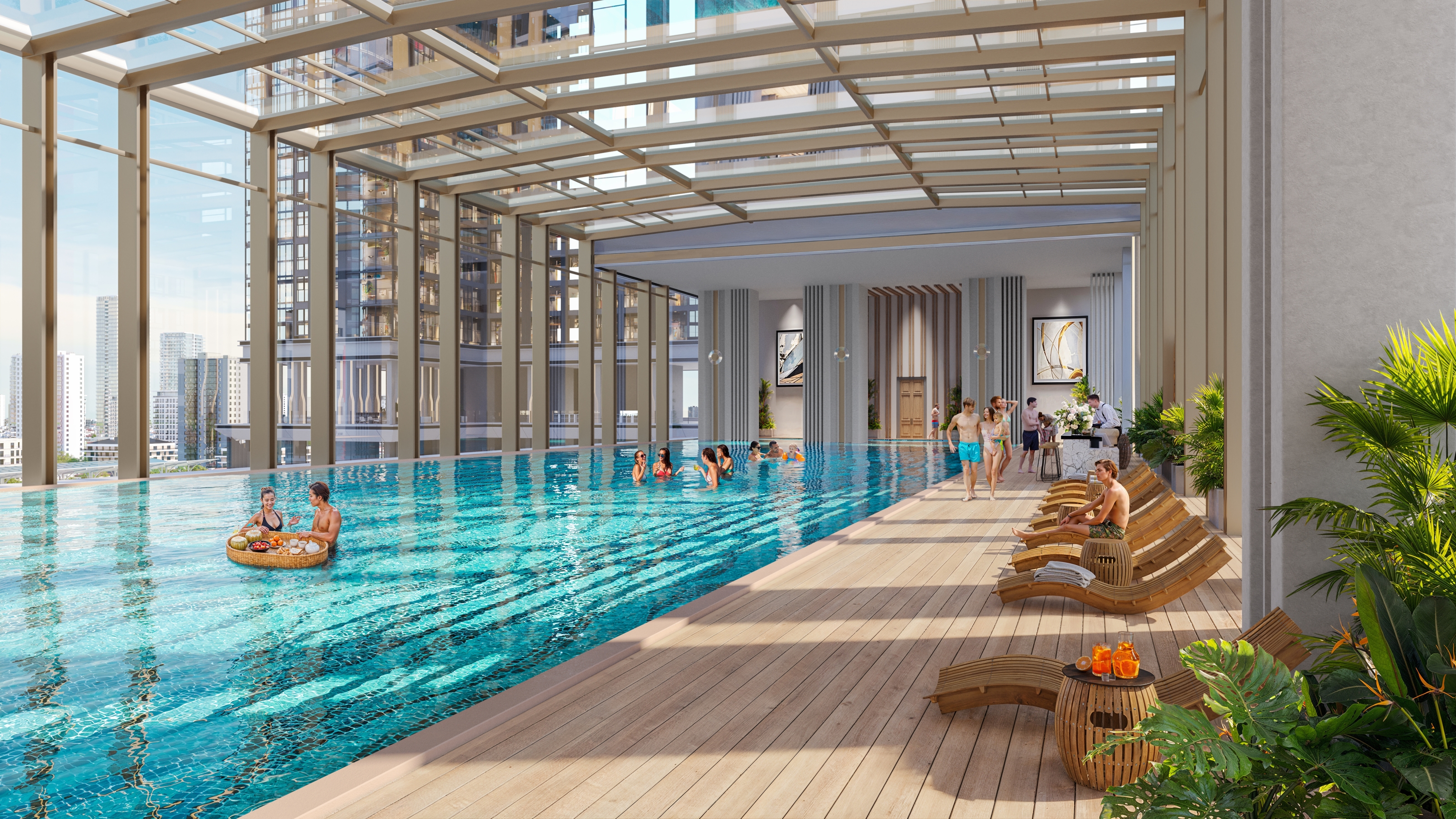 Điểm nhấn nổi bật nhất của dự án chính là hệ thống Sun Feliza Suites tiện ích hiện đại